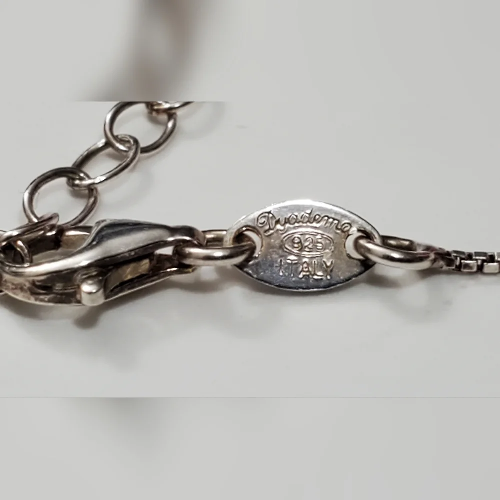 Vtg. Sterling Silver Infinity Necklace by Duadema Italy - Picture 4 of 8